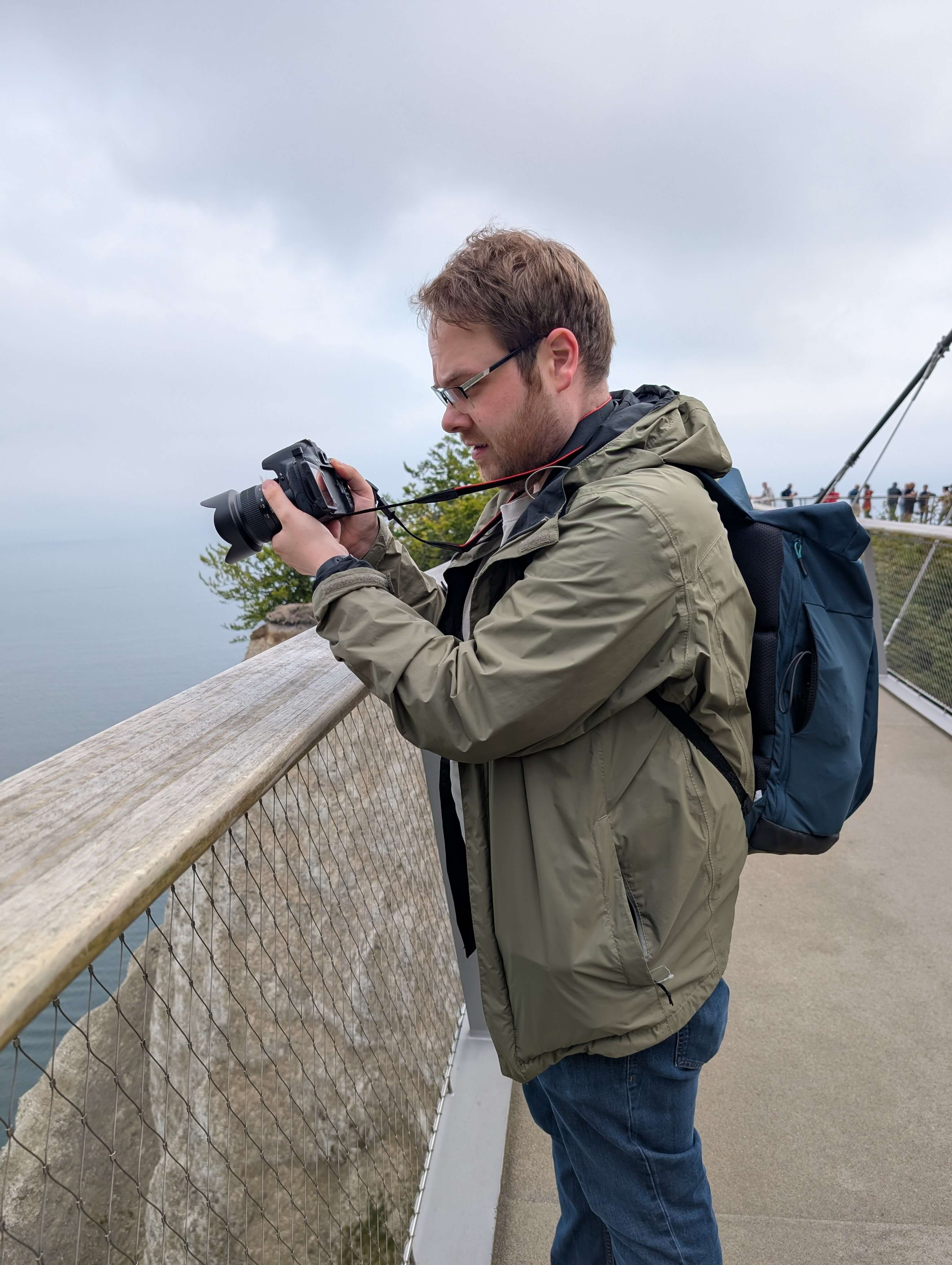 Enrico beim Fotografieren